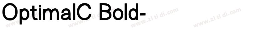 OptimalC Bold字体转换